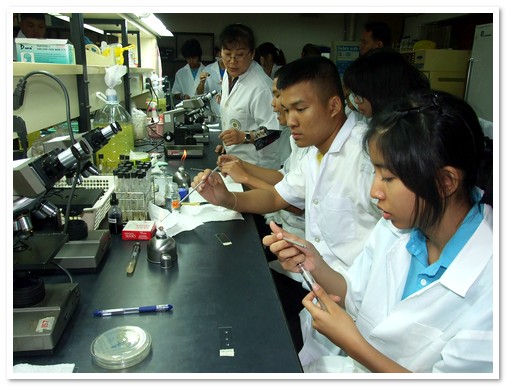 ทักษะจุลชีววิทยา โรงเรียนเบญจมราชูทิศ ราชบุรี