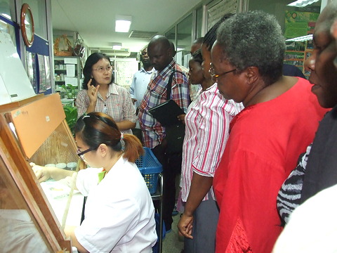 ผู้เข้ารับการอบรมจากประเทศยูกันดา