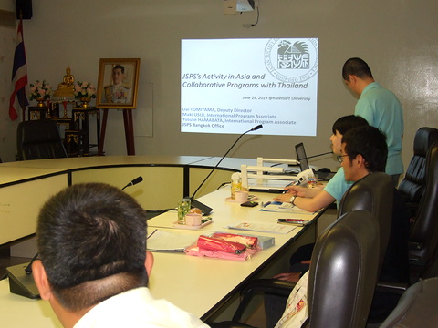 Introduction of JSPS activity in Asia and sharing information about research opportunity in Japan